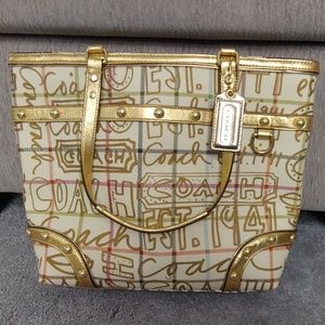 COACH Tattersall Graffiti purse H0968-F13188